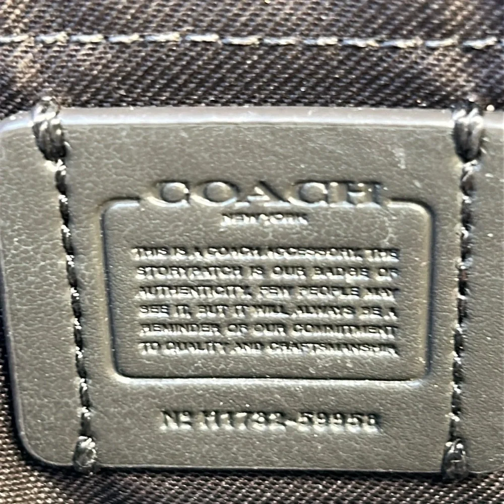 Coach almost new wallet pocket book with card insert